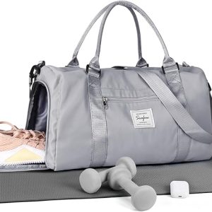 Gym Bag Womens,Travel Duffel Carry on Bag Sport Tote Bag Weekend Overnight Bag